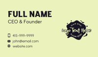 Urban Graffiti Ink Business Card