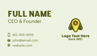 Green Avocado Location Business Card