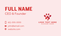 Pet Dog Paw Veterinary Business Card