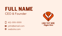 Orange Tulip Flower  Business Card