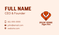 Orange Tulip Flower  Business Card Image Preview