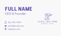 Construction Drill Outline  Business Card