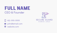 Construction Drill Outline  Business Card Design