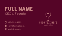 Elegant Winery Glass Business Card