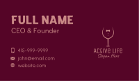 Elegant Winery Glass Business Card Design