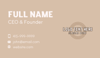 Circle Tribal Pattern Business Card Design