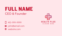 Red Health Cross Business Card Image Preview