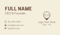 Location Camping Site  Business Card Design