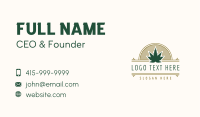 Weed Company Badge Business Card