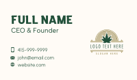 Weed Company Badge Business Card