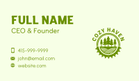 Sawmill Tree Lumber Badge Business Card