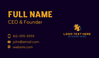 Electricity Lightning Bolt Business Card