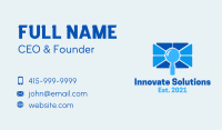 Blue Search Camera Business Card