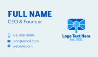 Blue Search Camera Business Card