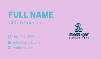 Retro Quirky Letter L Business Card Image Preview