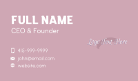 Feminine Script Wordmark Business Card