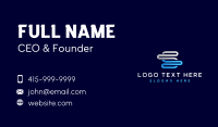 Tech Company Letter S Business Card Design