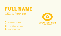 Gold Lemon Eye Business Card Design