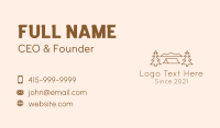 Pine Tree Campsite Business Card