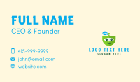 Chat Bot Mascot  Business Card Design