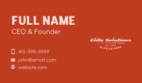 Chunky Business Card example 1