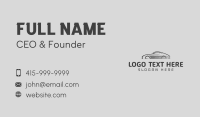 Racing Car Garage Workshop Business Card