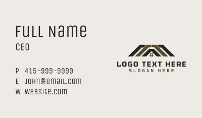 Roofing Real Estate Business Card Image Preview