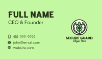 Organic Farming Emblem Business Card