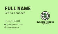 Organic Farming Emblem Business Card Image Preview