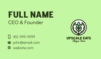 Organic Farming Emblem Business Card Image Preview