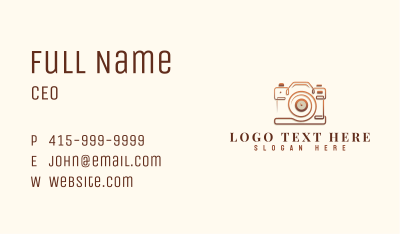 Camera Photography Media Business Card