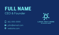 Abstract Tech Blob Business Card Design