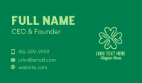 Green Heart Clover  Business Card