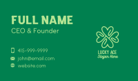 Green Heart Clover  Business Card Image Preview