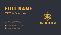 Golden Squad Crown  Business Card Design