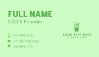 Test Tube Organic Drink Business Card