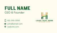 Corporate Marketing Letter H Business Card