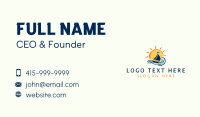 Ocean Boat Wave Business Card