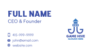 Blue Lighthouse Tower Business Card