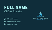 Water Splash Letter K Business Card Design