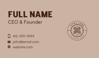 Logging Chainsaw Badge Business Card