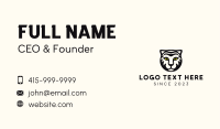 White Tiger Mascot Business Card
