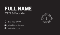Minimal Business Letter Business Card