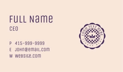 Regal Crown Seal Business Card