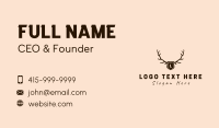 Vintage Antler Letter Business Card Design