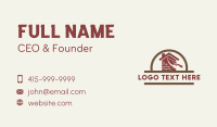 Home Brick Wall Construction Business Card