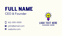Legal Pen Light Bulb  Business Card Design