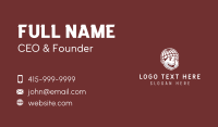 Retro Lumberjack Man  Business Card Design