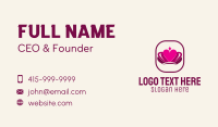 Pink Heart Crown Business Card