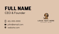 Brown Pet Puppy Business Card